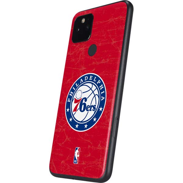 NBA Philadelphia 76ers Distressed Google Pixel 5 Skin