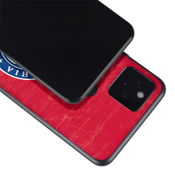 NBA Philadelphia 76ers Distressed Google Pixel 5 Skin