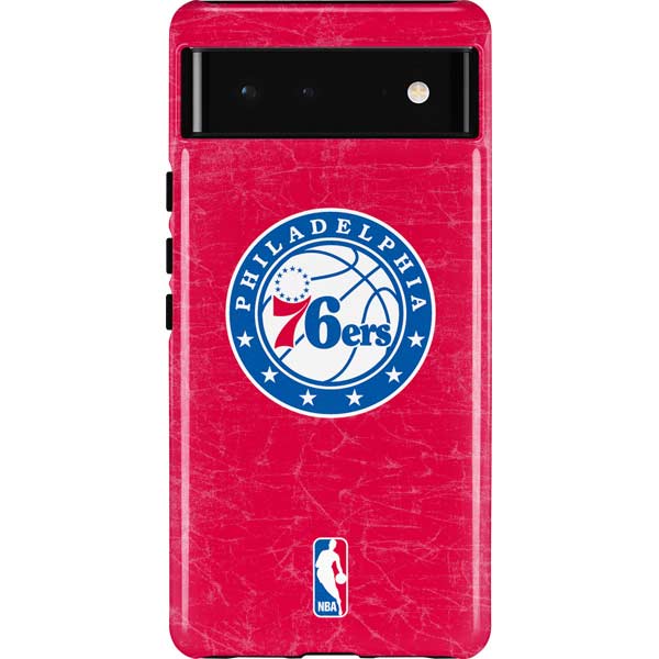 NBA Philadelphia 76ers Distressed Pixel Cases