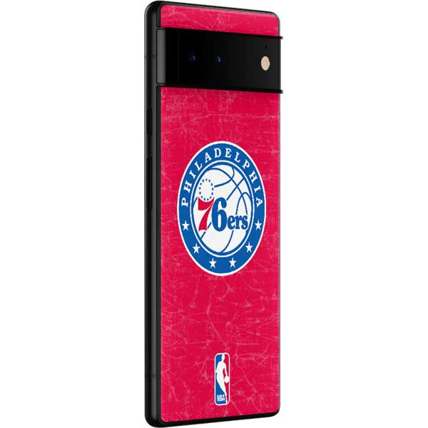 NBA Philadelphia 76ers Distressed Google Pixel 6 Pro Skin