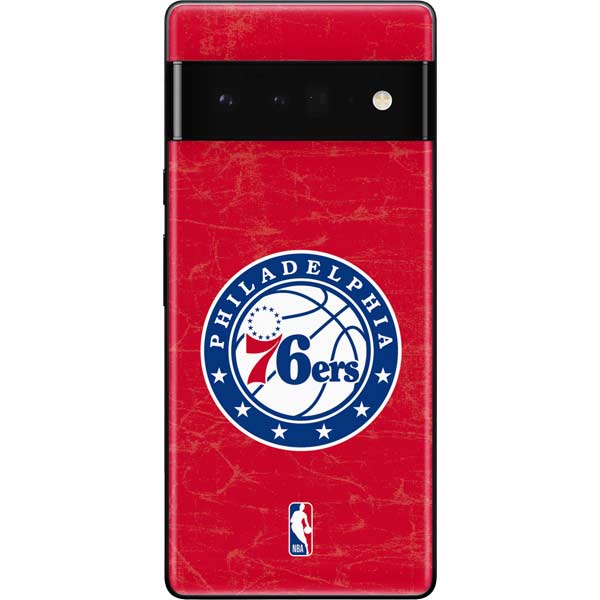 NBA Philadelphia 76ers Distressed Google Pixel 6 Pro Skin