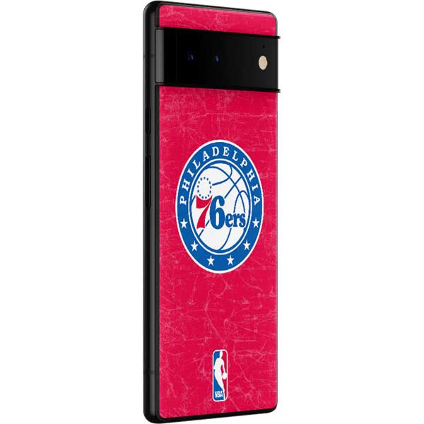 NBA Philadelphia 76ers Distressed Google Pixel 6 Skin