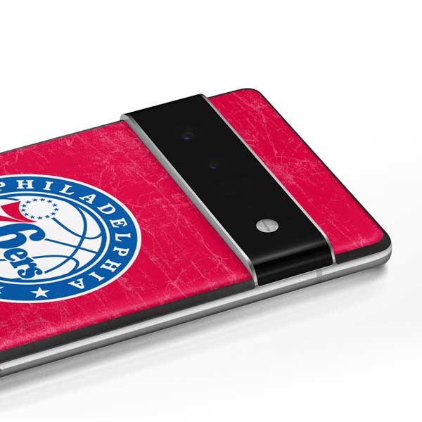 NBA Philadelphia 76ers Distressed Google Pixel 6 Skin