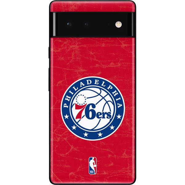 NBA Philadelphia 76ers Distressed Google Pixel 6 Skin