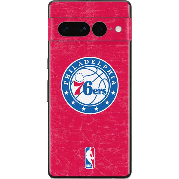 NBA Philadelphia 76ers Distressed Google Pixel 7 Pro Skin
