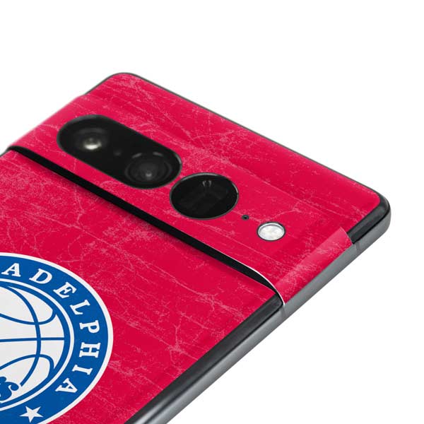 NBA Philadelphia 76ers Distressed Google Pixel 7 Pro Skin