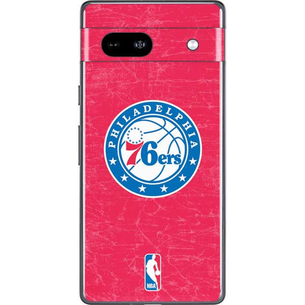 NBA Philadelphia 76ers Distressed Google Pixel 7a Skin