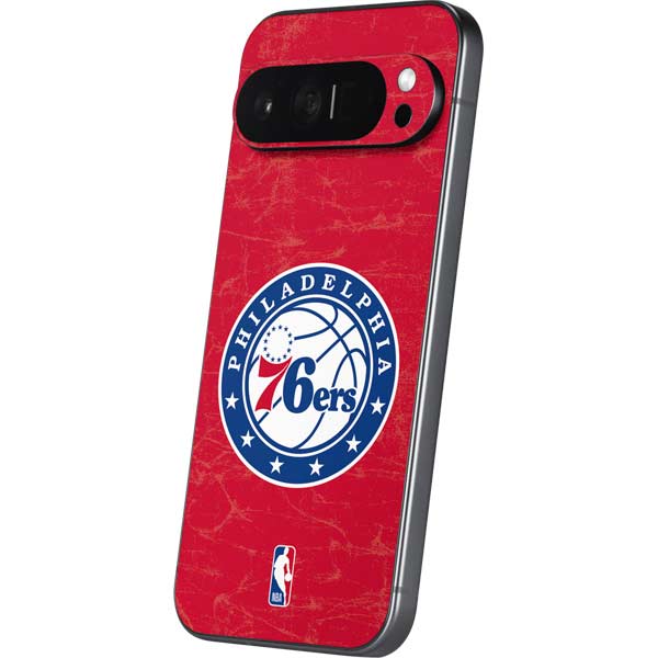 NBA Philadelphia 76ers Distressed Google Pixel 9 Pro XL Skin