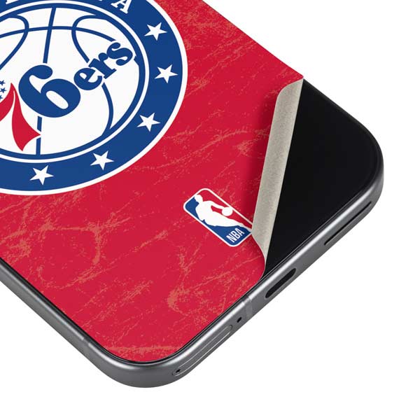 NBA Philadelphia 76ers Distressed Google Pixel 9 Pro XL Skin