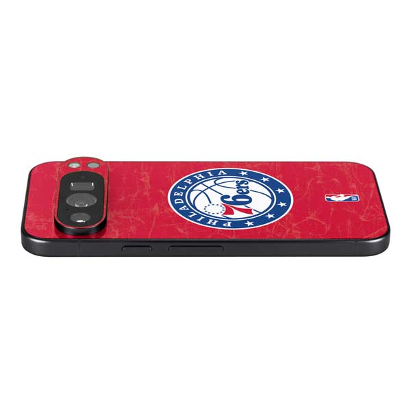 NBA Philadelphia 76ers Distressed Google Pixel 9 Pro XL Skin