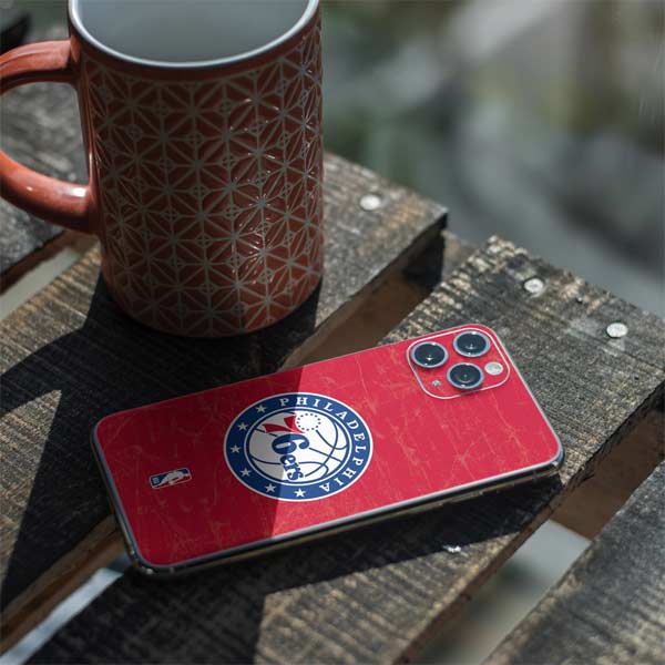 NBA Philadelphia 76ers Distressed iPhone 11 Pro Skin