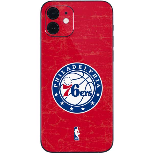 NBA Philadelphia 76ers Distressed iPhone 12 Skin