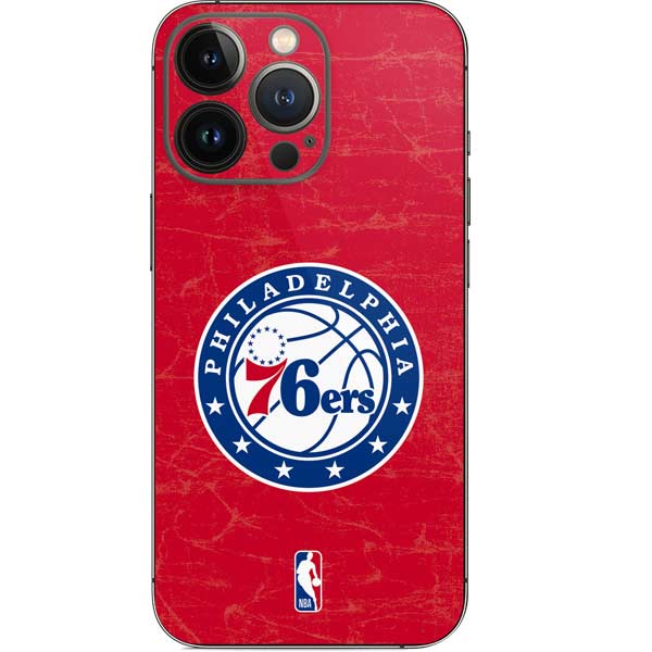 NBA Philadelphia 76ers Distressed iPhone 13 Pro Skin
