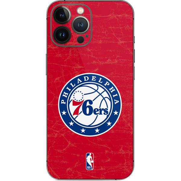 NBA Philadelphia 76ers Distressed iPhone 15 Pro Max Skin