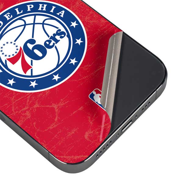 NBA Philadelphia 76ers Distressed iPhone 15 Pro Max Skin