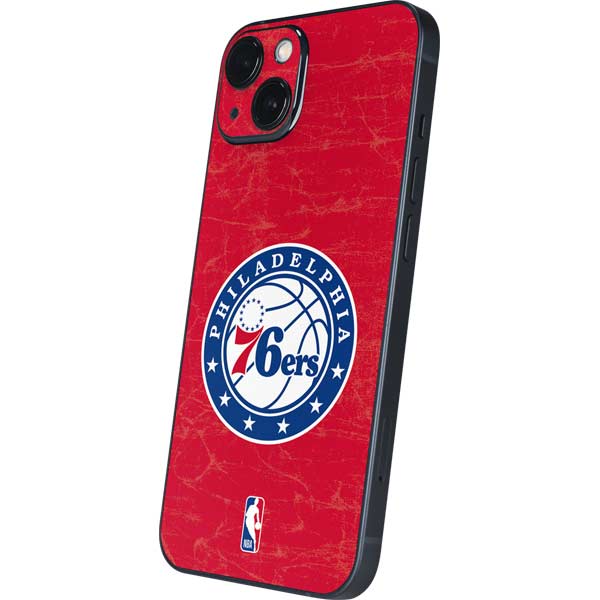 NBA Philadelphia 76ers Distressed iPhone 15 Skin
