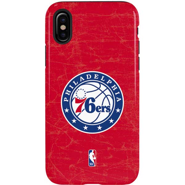NBA Philadelphia 76ers Distressed iPhone XS Pro Case