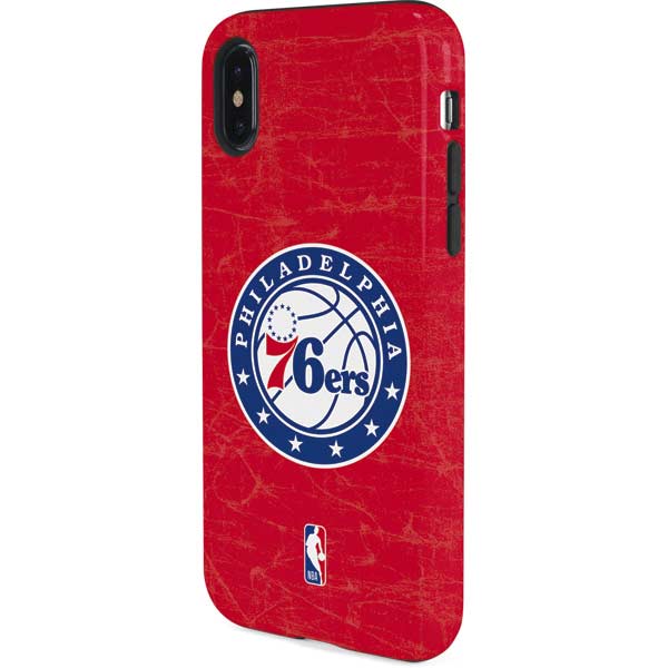 NBA Philadelphia 76ers Distressed iPhone XS Pro Case