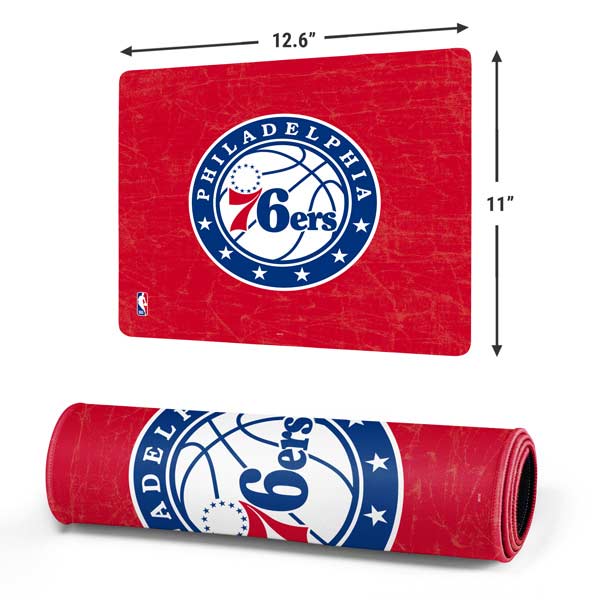 NBA Philadelphia 76ers Distressed Gaming Mouse Pad