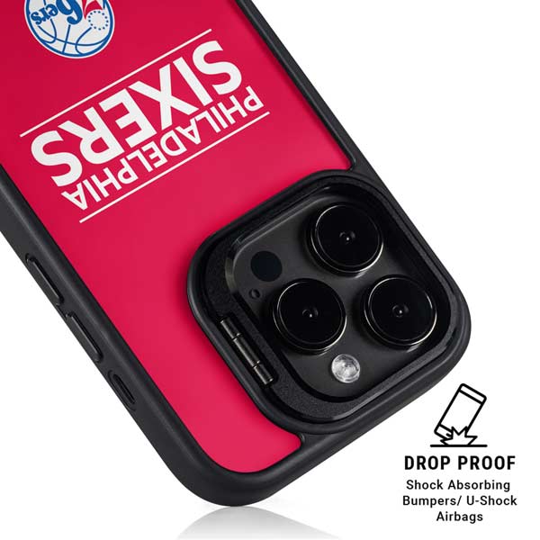 NBA Philadelphia 76ers Standard - Red iPhone 14 Pro Max Kickstand Case