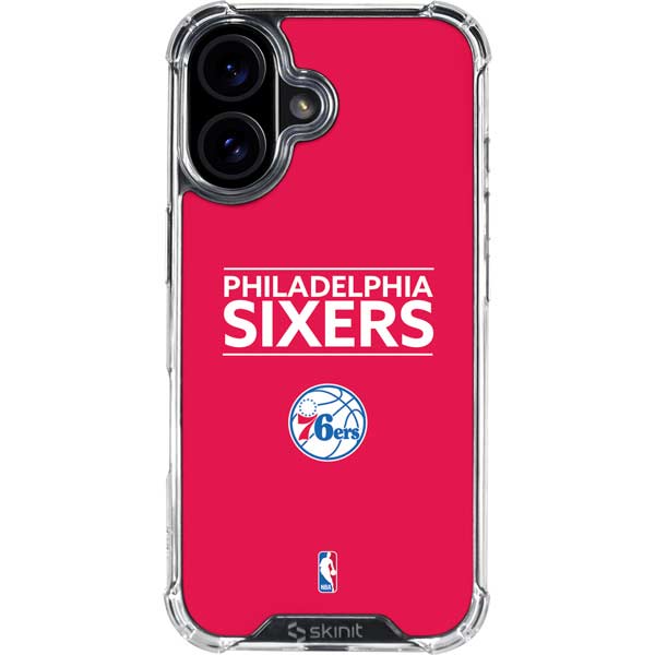 NBA Philadelphia 76ers Standard - Red iPhone 17 Clear Case