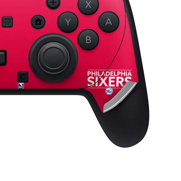 NBA Philadelphia 76ers Standard - Red Nintendo Switch 2 (2025) Pro Controller Skin