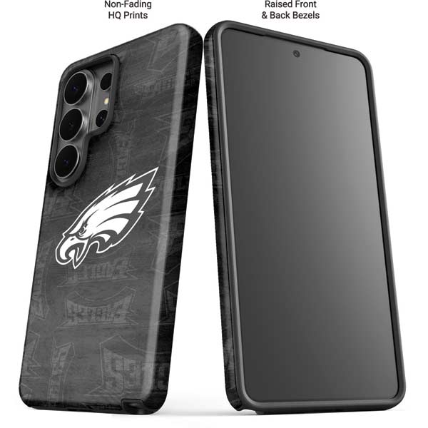 NFL Philadelphia Eagles Black & White Galaxy S26 Ultra Impact Case