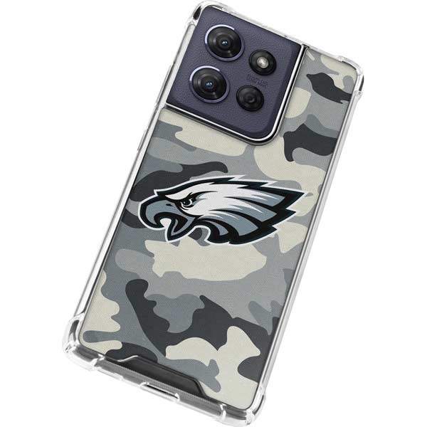 NFL Philadelphia Eagles Camo Moto G 5G (2025) Clear Case