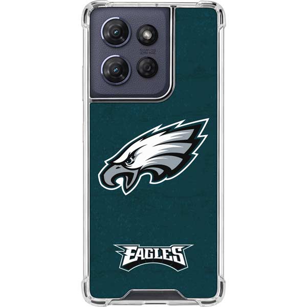 NFL Philadelphia Eagles Distressed Moto G Power 5G (2025) Clear Case