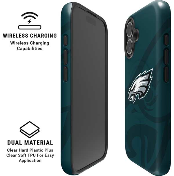 NFL Philadelphia Eagles Double Vision iPhone 16 Magsafe Impact Case