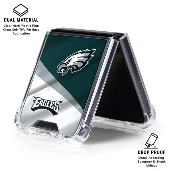 NFL Philadelphia Eagles Galaxy Z Flip7 Clear Case