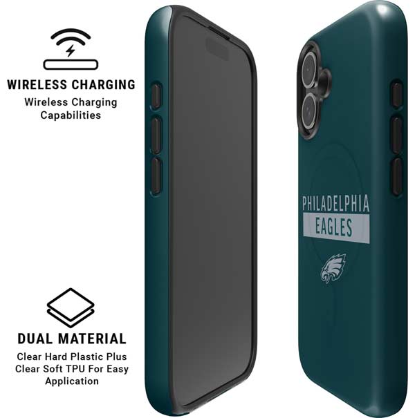 NFL Philadelphia Eagles Green Performance Series iPhone 16 Magsafe Impact Case