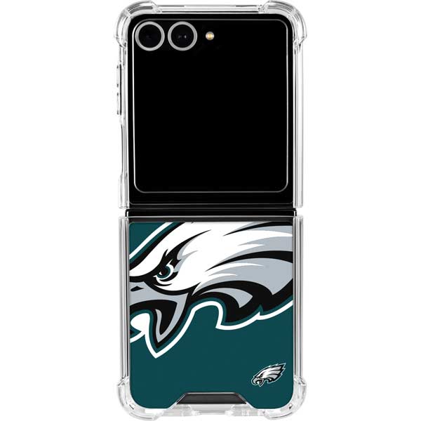 NFL Philadelphia Eagles Large Logo Galaxy Z Flip7 Clear Case