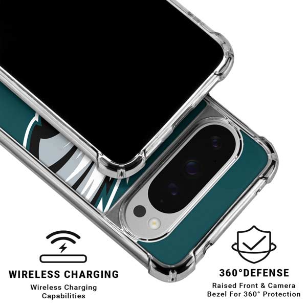 NFL Philadelphia Eagles Large Logo Google Pixel 10 Pro Clear Case
