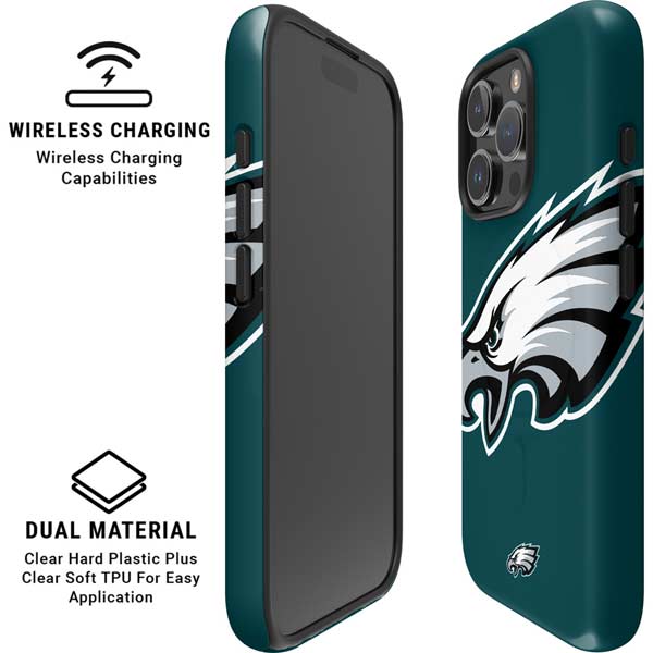 NFL Philadelphia Eagles Large Logo iPhone 16 Pro Magsafe Impact Case