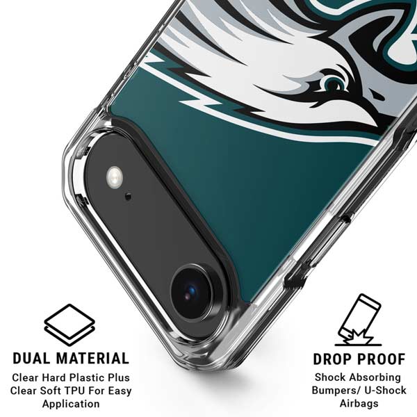 NFL Philadelphia Eagles Large Logo iPhone 17 Air Clear Case