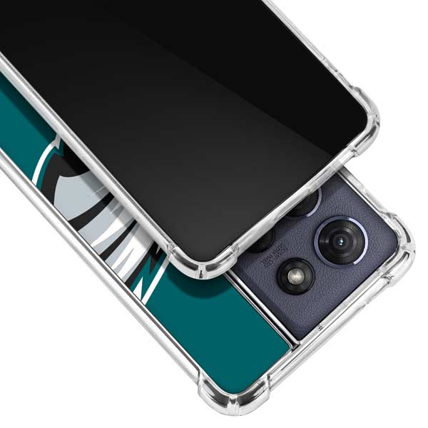 NFL Philadelphia Eagles Large Logo Moto G 5G (2025) Clear Case