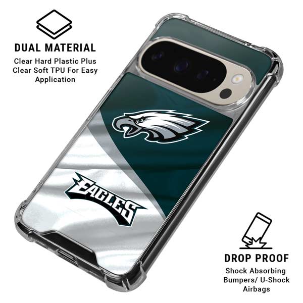 NFL Philadelphia Eagles Pixel 9 Pro XL Clear Case