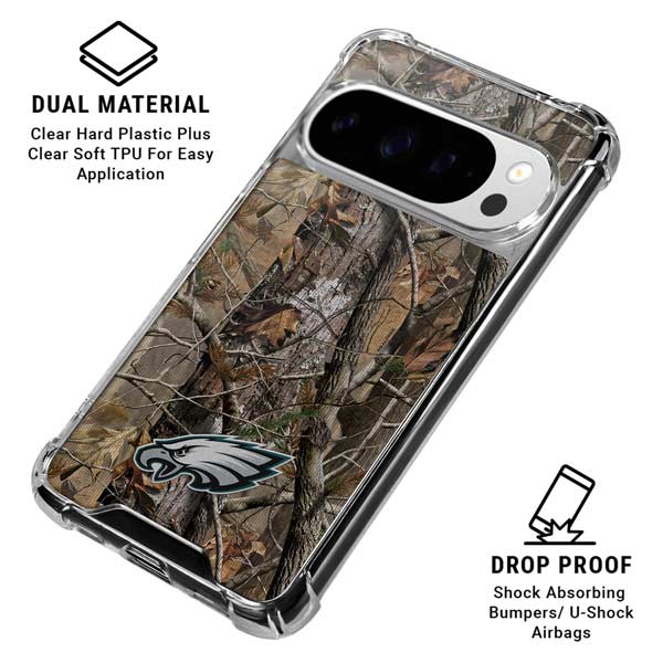 NFL Philadelphia Eagles Realtree AP Camo Google Pixel 10 Pro XL Clear Case