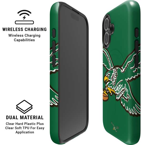 NFL Philadelphia Eagles Retro Logo iPhone 16 Magsafe Impact Case