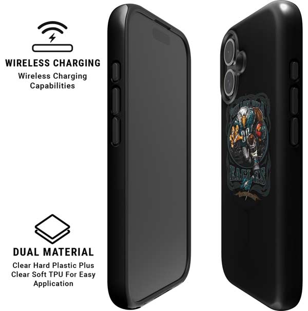 Liquid Blue NFL Philadelphia Eagles Running Back iPhone 16 Magsafe Impact Case