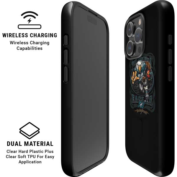 Liquid Blue NFL Philadelphia Eagles Running Back iPhone 16 Pro Magsafe Impact Case