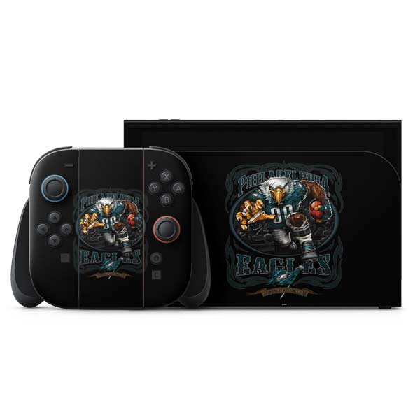 Liquid Blue NFL Philadelphia Eagles Running Back Nintendo Switch 2 (2025) with Joy-Con Skin