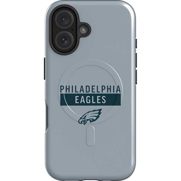 NFL Philadelphia Eagles Silver Performance Series iPhone 16 Magsafe Impact Case