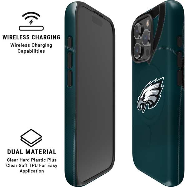 NFL Philadelphia Eagles Team Jersey iPhone 16 Pro Magsafe Impact Case