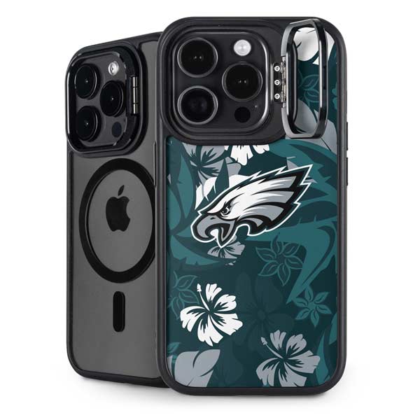 NFL Philadelphia Eagles Tropical Print iPhone 14 Pro Kickstand Case
