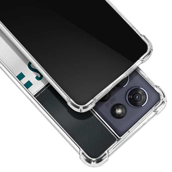 NFL Philadelphia Eagles White Striped Moto G Play 5G (2025) Clear Case