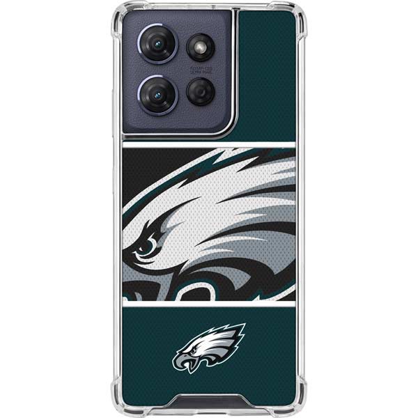 NFL Philadelphia Eagles Zone Block Moto G 5G (2025) Clear Case