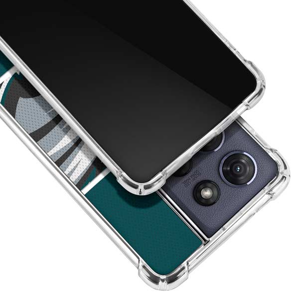NFL Philadelphia Eagles Zone Block Moto G 5G (2025) Clear Case