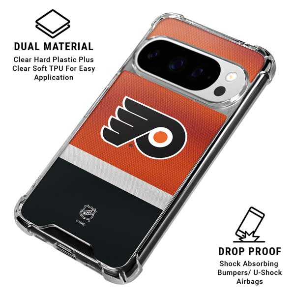 NHL Philadelphia Flyers Alternate Jersey Google Pixel 10 Pro Clear Case